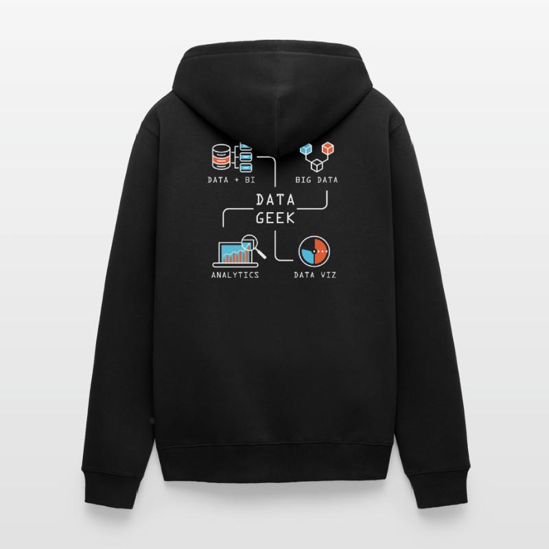 Data Geek Software Developer Unisex Premium Organic Zip Hoodie