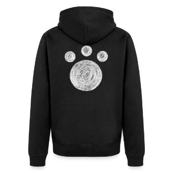 Chat maman chat chat Chat Meow Meoww - Veste à capuche bio Premium Unisexe - noir - Dos - Nico (187cm)