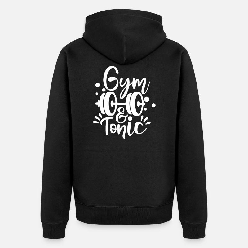 Sport Gym Tonic - Veste à capuche bio Premium Unisexe - noir
