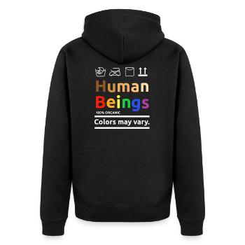 Human Beings Couleurs peuvent varier LGBT Gay Pride Equali - Veste à capuche bio Premium Unisexe - noir - Dos - Nico (187cm)