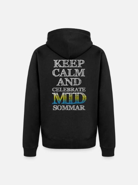 Midsommar Festival Scandinavia - Unisex Premium Organic Zip Hoodie - black