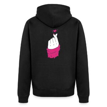 Kpop K-pop Korean Gifts Kdrama - Veste à capuche bio Premium Unisexe - noir - Dos - Nico (187cm)