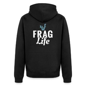 Demande à Life Funny Aquarist - Veste à capuche bio Premium Unisexe - noir - Dos - Nico (187cm)