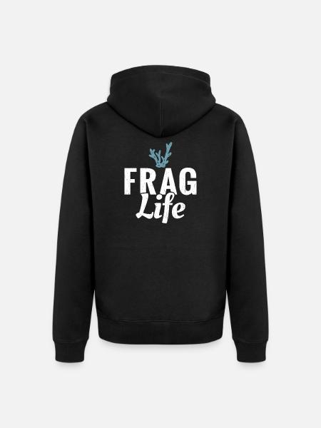 Frag Life Funny Aquarist - Unisex Premium Organic Zip Hoodie - black