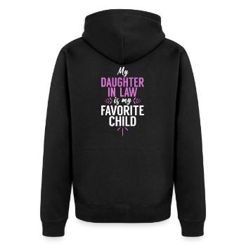 My Daughter-In-Law Is My Favorite Child Funny Dad - Veste à capuche bio Premium Unisexe - noir - Dos - Nico (187cm)