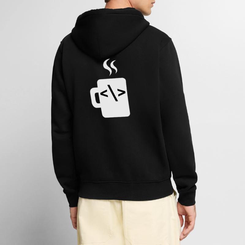 JavaScript-Codesoftware-Entwickler Kaffee Java Unisex Premium Bio Zip Hoodie