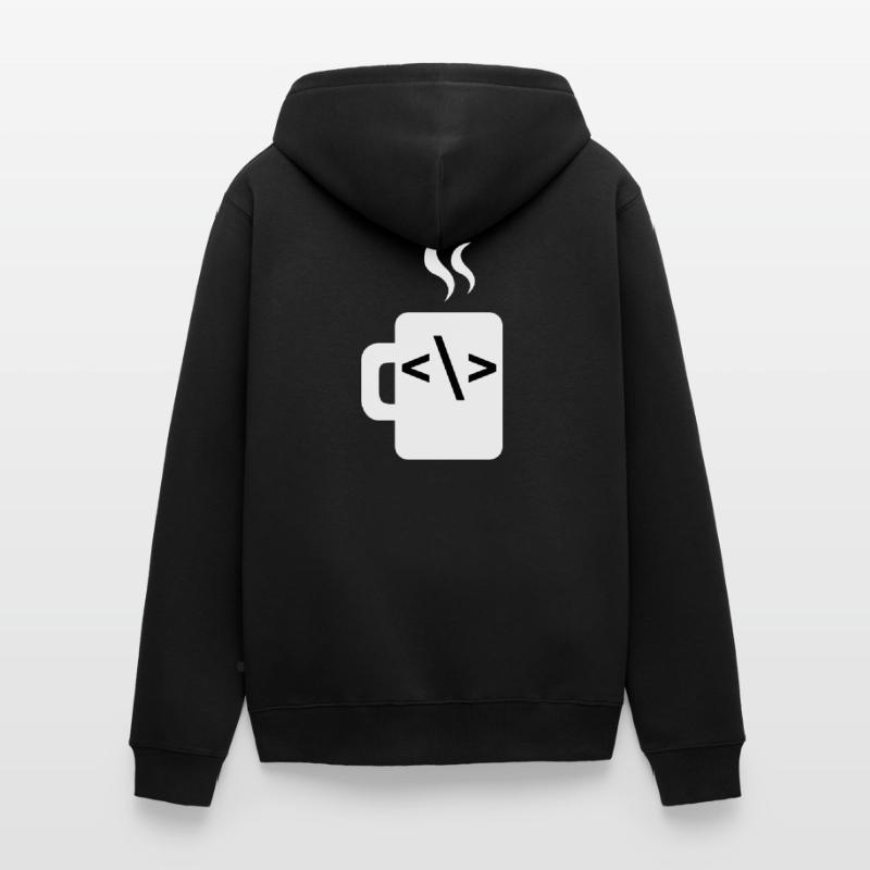 JavaScript-Codesoftware-Entwickler Kaffee Java Unisex Premium Bio Zip Hoodie
