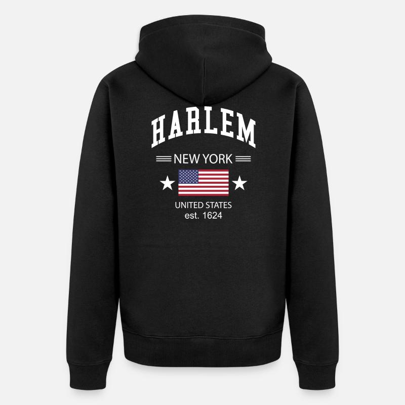 Harlem - Veste à capuche bio Premium Unisexe - noir