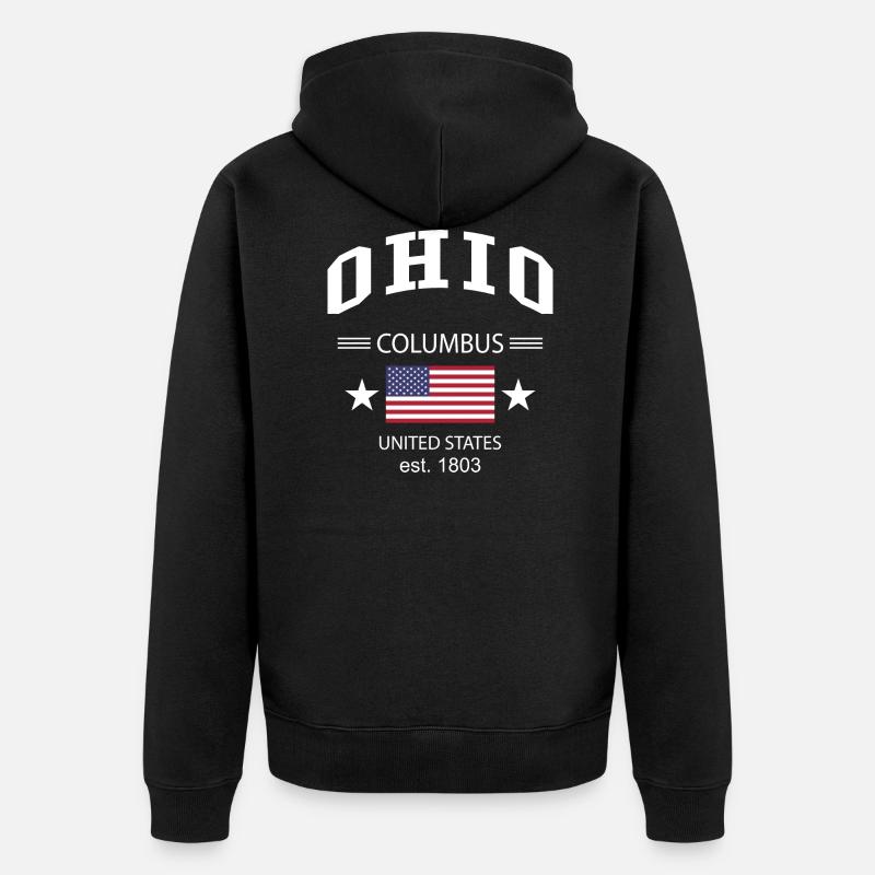 Ohio - Veste à capuche bio Premium Unisexe - noir