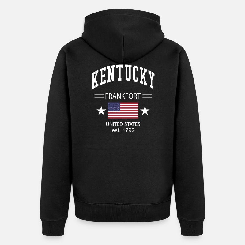 Kentucky - Veste à capuche bio Premium Unisexe - noir