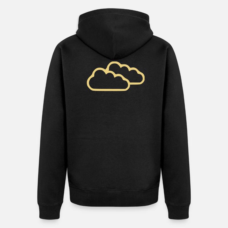 Nuage - Veste à capuche bio Premium Unisexe - noir