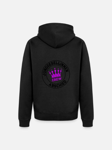 Junggesellinnenabschied Crew - Unisex Premium Bio Zip Hoodie - Schwarz