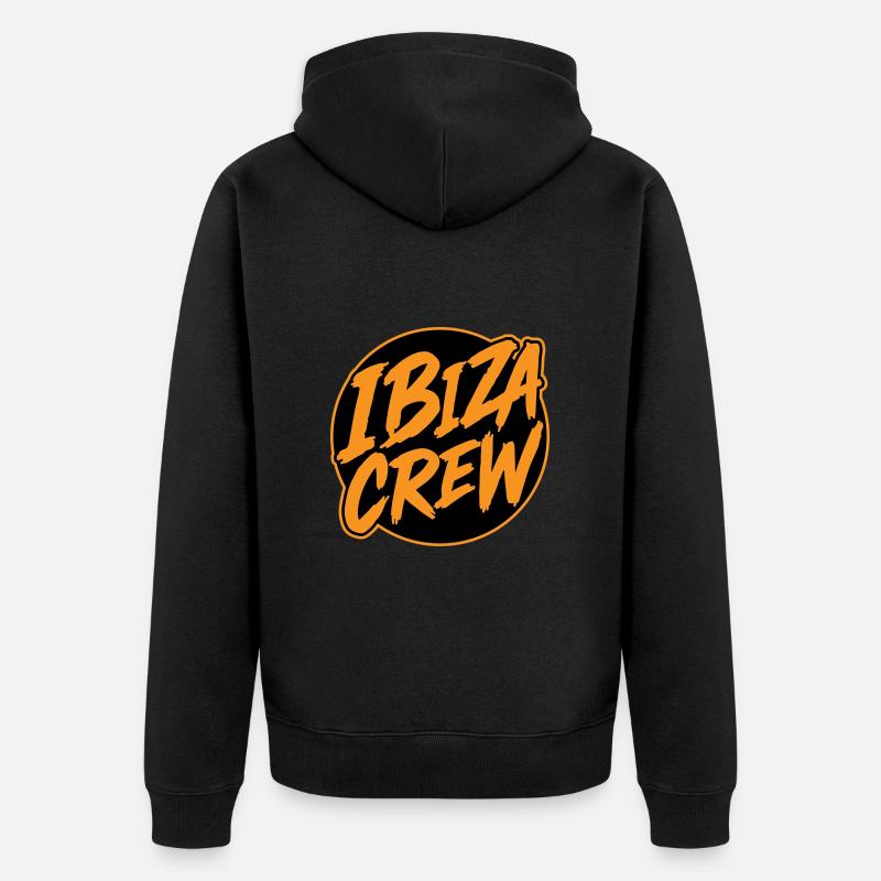 Vacances Ibiza Crew - Veste à capuche bio Premium Unisexe - noir