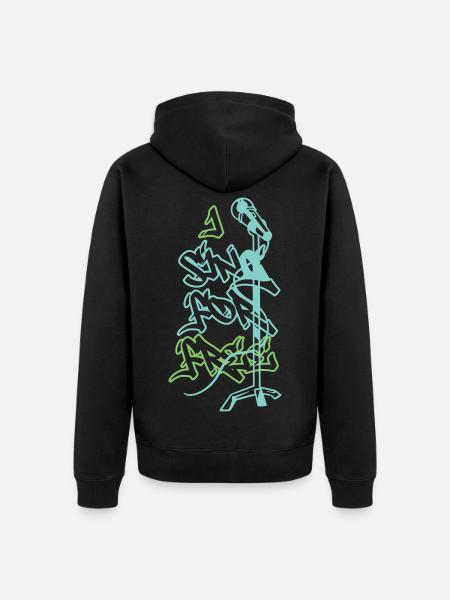 I Sing for Free - Unisex Premium Organic Zip Hoodie - black