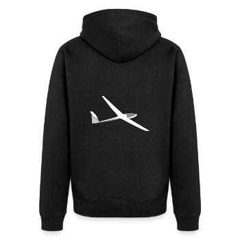 planeur - Veste à capuche bio Premium Unisexe - noir - Dos - Nico (187cm)