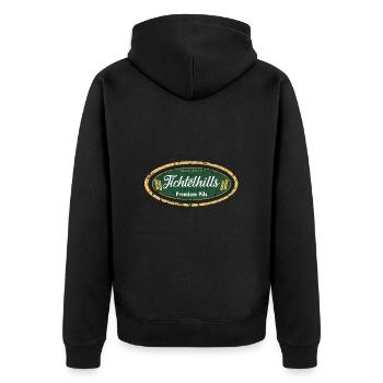 Fichtelhills Premium Pils - Veste à capuche bio Premium Unisexe - noir - Dos - Nico (187cm)