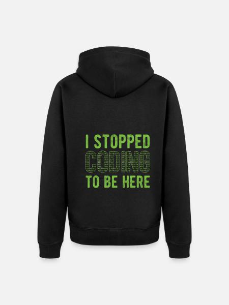 Software Ingenieur Informatiker Programmierer - Unisex Premium Bio Zip Hoodie - Schwarz
