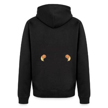 Winners Train Losers Complain - Basketball player - Unisex Premium Organic Zip Hoodie - black - Back - Nico (187cm)