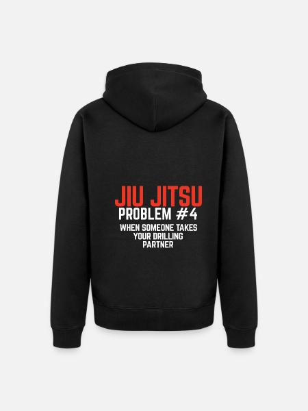 BJJ Jiu Jitsu - Unisex Premium Bio Zip Hoodie - Schwarz