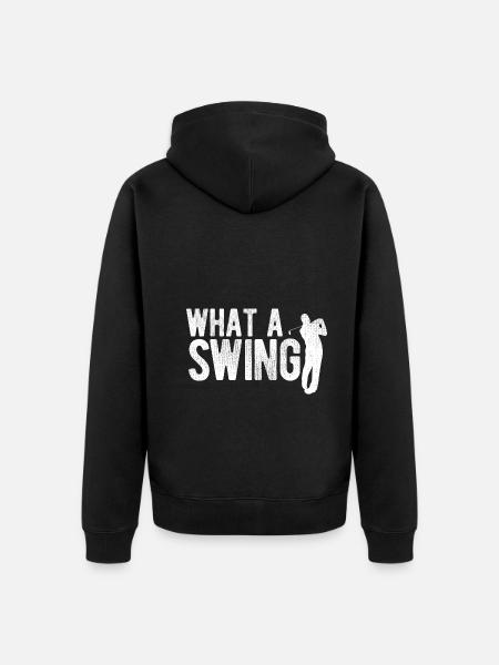 Golfplatz zum Golfen Golf - Unisex Premium Bio Zip Hoodie - Schwarz