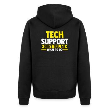 Support technique Geek IT Gift - Veste à capuche bio Premium Unisexe - noir - Dos - Nico (187cm)