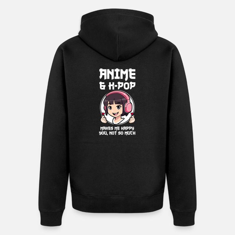 K-Pop-K-Pop-Merch K-Pop-Waren Geschenk - Unisex Premium Bio Zip Hoodie - Schwarz