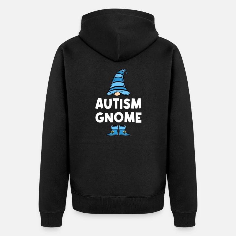 Autisme Autiste Autisme Awereness Cadeau - Veste à capuche bio Premium Unisexe - noir