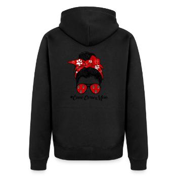 Cane Corso Mama Messy Bun Cane Corso - Veste à capuche bio Premium Unisexe - noir - Dos - Nico (187cm)
