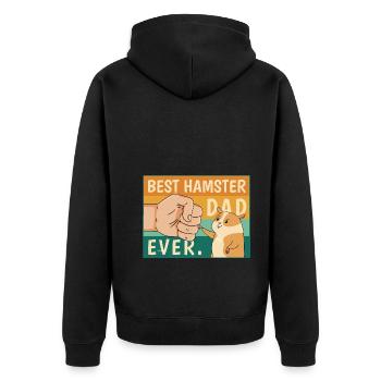 Meilleur costume de hamster de papa au monde pour - Veste à capuche bio Premium Unisexe - noir - Dos - Nico (187cm)