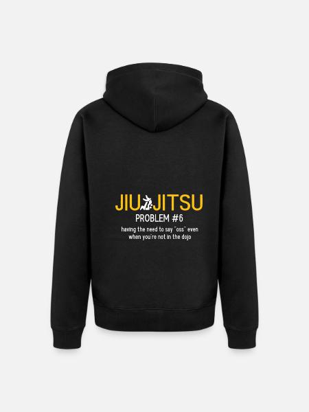 BJJ Jiu Jitsu - Unisex Premium Bio Zip Hoodie - Schwarz