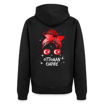 Empire ottoman - Veste à capuche bio Premium Unisexe - noir - Dos - Nico (187cm)
