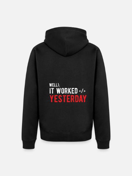 Software Ingenieur Informatiker Programmierer - Unisex Premium Bio Zip Hoodie - Schwarz