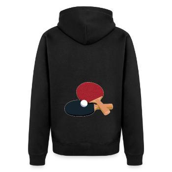Table tennis bats Handle types Table Table tennis - Unisex Premium Organic Zip Hoodie - black - Back - Nico (187cm)