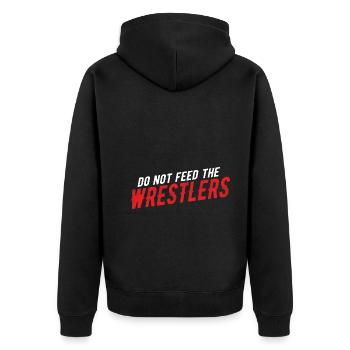 Grappling Martial Arts Wrestling - Unisex Premium Bio Zip Hoodie - Schwarz - Hinten - Nico (187cm)