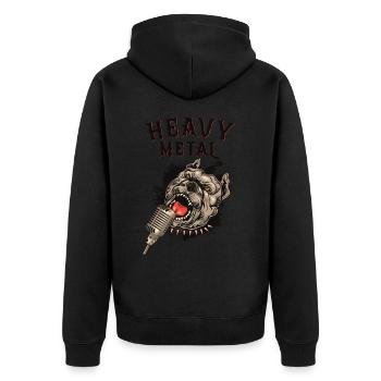 Musique Heavy Metal - Veste à capuche bio Premium Unisexe - noir - Dos - Nico (187cm)