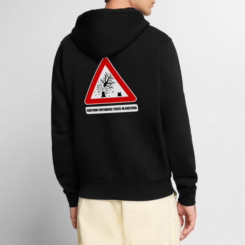 explodierende bäume,  exploding trees Austria Unisex Premium Bio Zip Hoodie