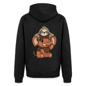 Mammut - Unisex Premium Bio Zip Hoodie - Schwarz - Hinten - Nico (187cm)