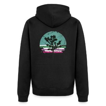 parc national de joshua Tree - Veste à capuche bio Premium Unisexe - noir - Dos - Nico (187cm)