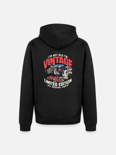Jahrgang 1995 Geburtstag Hot Rod Auto Geschenk - Ekologisk premiumluvjack unisex - svart