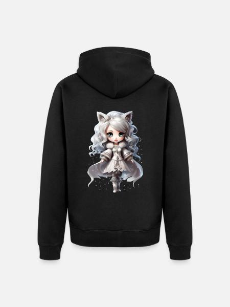 Dollie Winter - Unisex Premium Organic Zip Hoodie - black