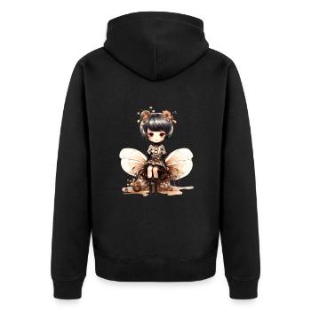 Fourmi Dollie - Veste à capuche bio Premium Unisexe - noir - Dos - Nico (187cm)