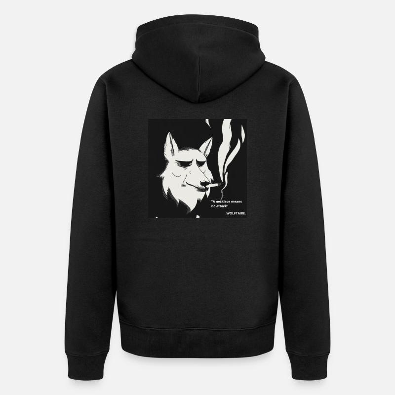 WOLFTAIRE - Veste à capuche bio Premium Unisexe - noir