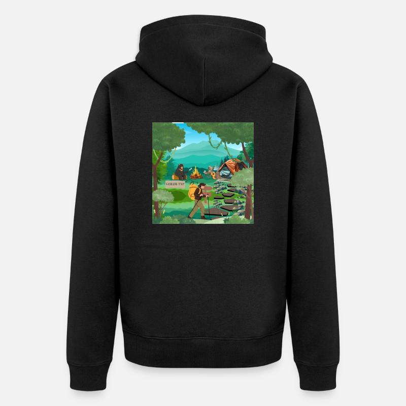 mec - Veste à capuche bio Premium Unisexe - noir