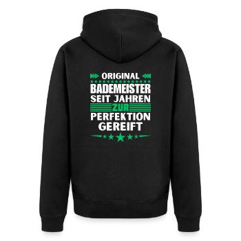 Les sauveteurs ont mûri à la perfection - Veste à capuche bio Premium Unisexe - noir - Dos - Nico (187cm)