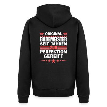 Les sauveteurs ont mûri à la perfection - Veste à capuche bio Premium Unisexe - noir - Dos - Nico (187cm)