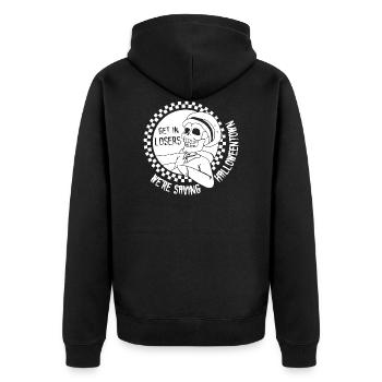 Get In Losers We're Saving Halloween Town T-Shirt - Veste à capuche bio Premium Unisexe - noir - Dos - Nico (187cm)