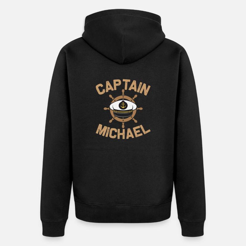 Sailing Captain - Veste à capuche bio Premium Unisexe - noir