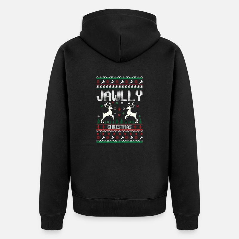 noël moche - Veste à capuche bio Premium Unisexe - noir