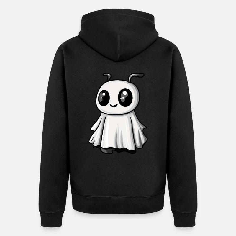 Ameise Halloween Comic Geist - Unisex Premium Bio Zip Hoodie - Schwarz