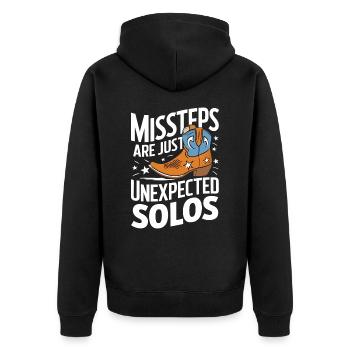 Danse en ligne Danseurs - Veste à capuche bio Premium Unisexe - noir - Dos - Nico (187cm)
